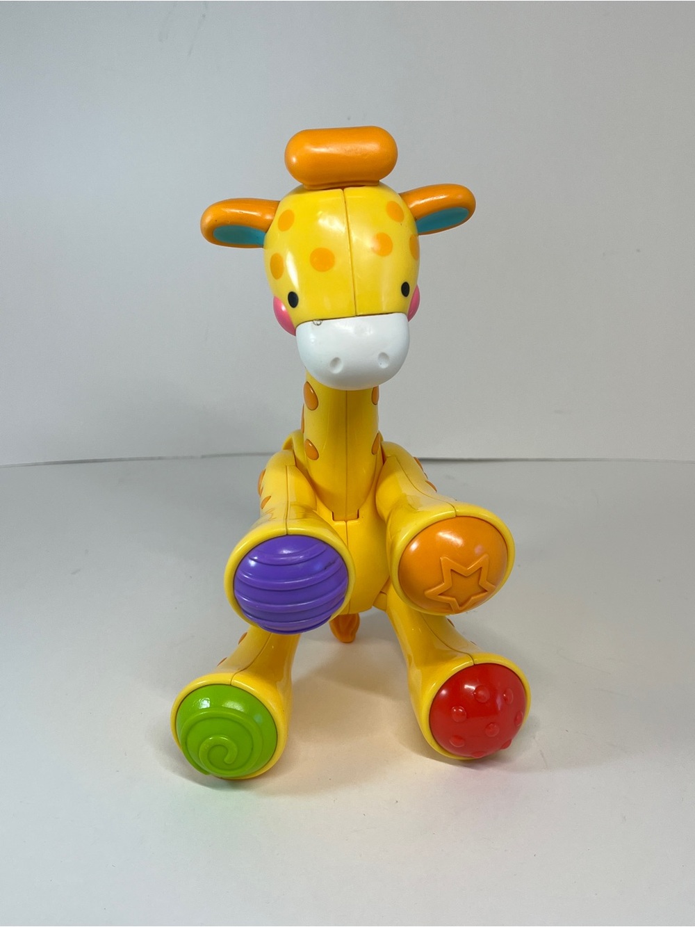 Fisher Price Amazing Animals Baby Toy Giraffe Click Joint Sensory Posable PreK